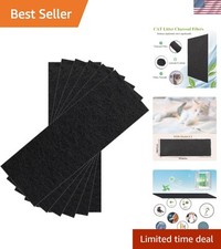Convenient 6-Pack of Thickened Carbon Filters for Litter Box Freshness