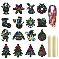 Weihnachten Kratzbilder Set FüR Kinder, 48 StüCk, Bastelset & Adventskalender