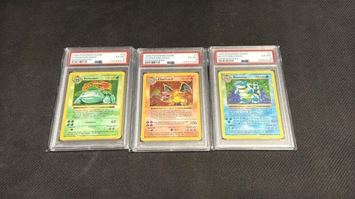 PSA 6 Shadowless Trio - Charizard/Blastoise/Venusaur`