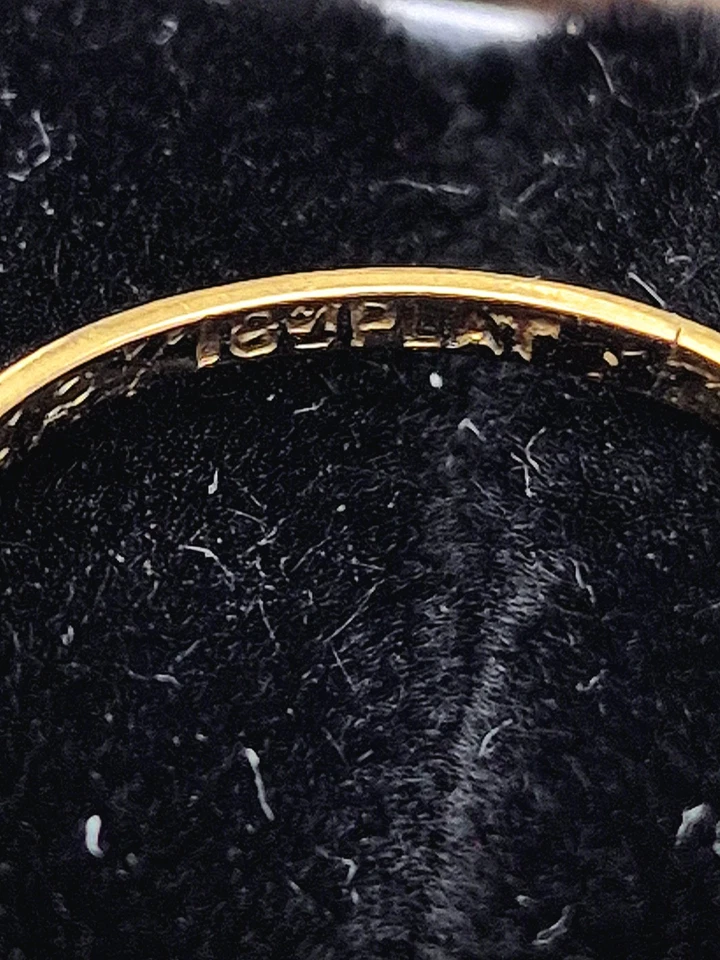 Vintage 1950s 18ct Gold Platinum Diamond Ring | Five Stone VS G–H - Image 4 of 4