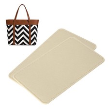 2pcs Felt Bag Base Shaper Handbag 8.66x5.12'' 3mm Thick, Beige