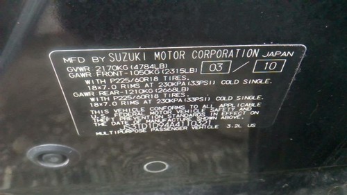 Driver Left Front Door Glass Fits 06-13 VITARA 27836753 - Picture 8 of 8