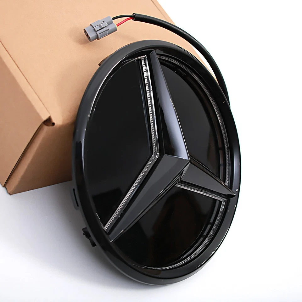 LED Light Black Grille Star Emblem Fit For Mercedes-Benz C-Class W205 2019-21 - Изображение 3 из 4