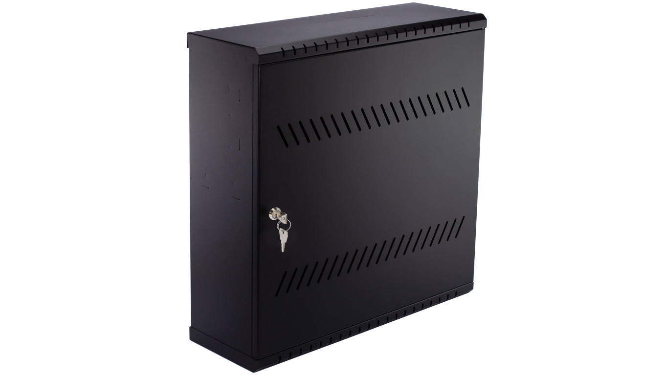 RACK hanging cabinet 19 inches 4U+3U 180mm CCTV CATV TPR black NEKU /T2UK