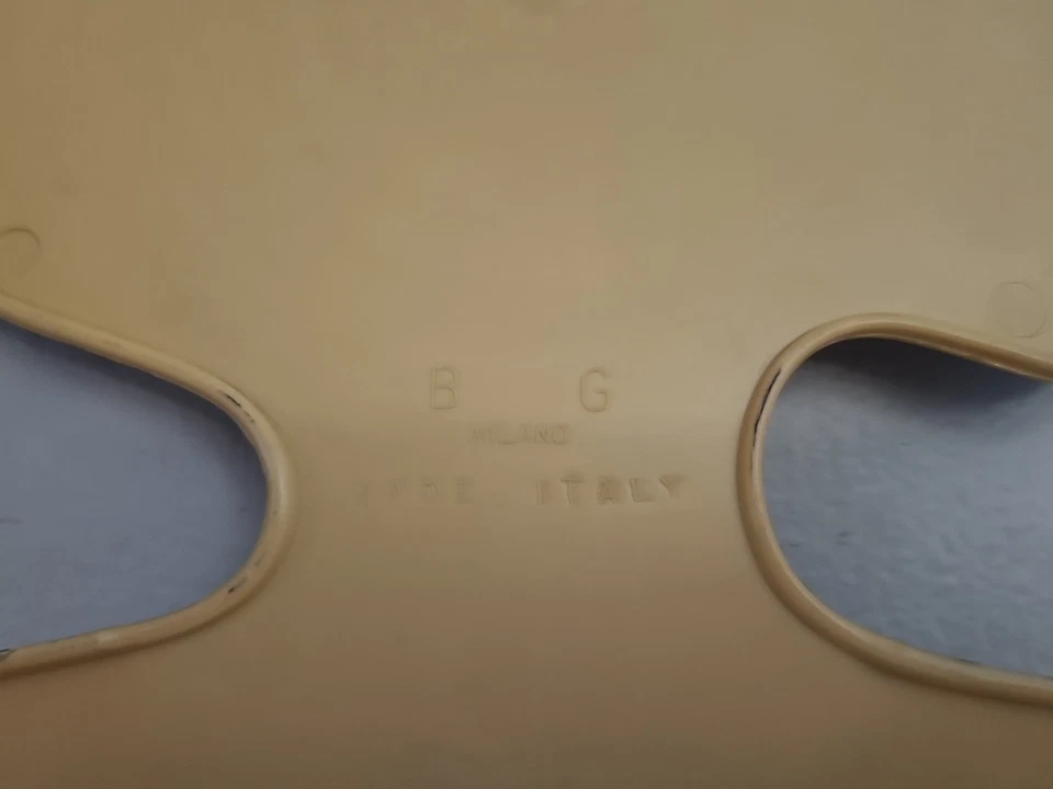 Percha de ropa vintage años 60 70 BG Milano Mod dama cara de plástico moda Italia Foto 4 de 4