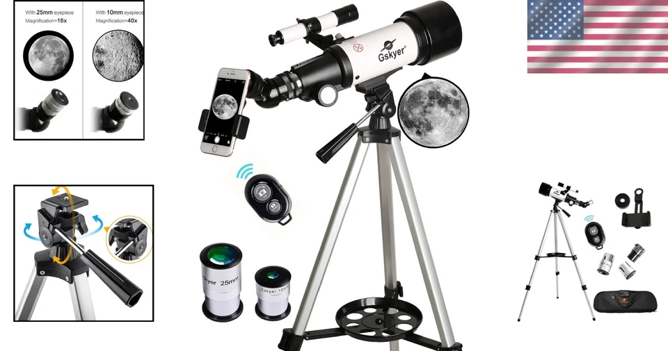 Refracting Telescope for Beginners - Wireless Remote - Image 2 of 4