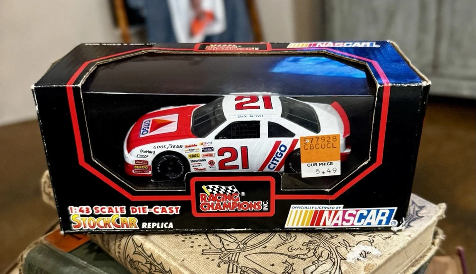 Racing Champions 1991, NASCAR #21, Dale Jarrett, 1:43, CITGO Stock Car, nuevo en caja Foto 2 de 4