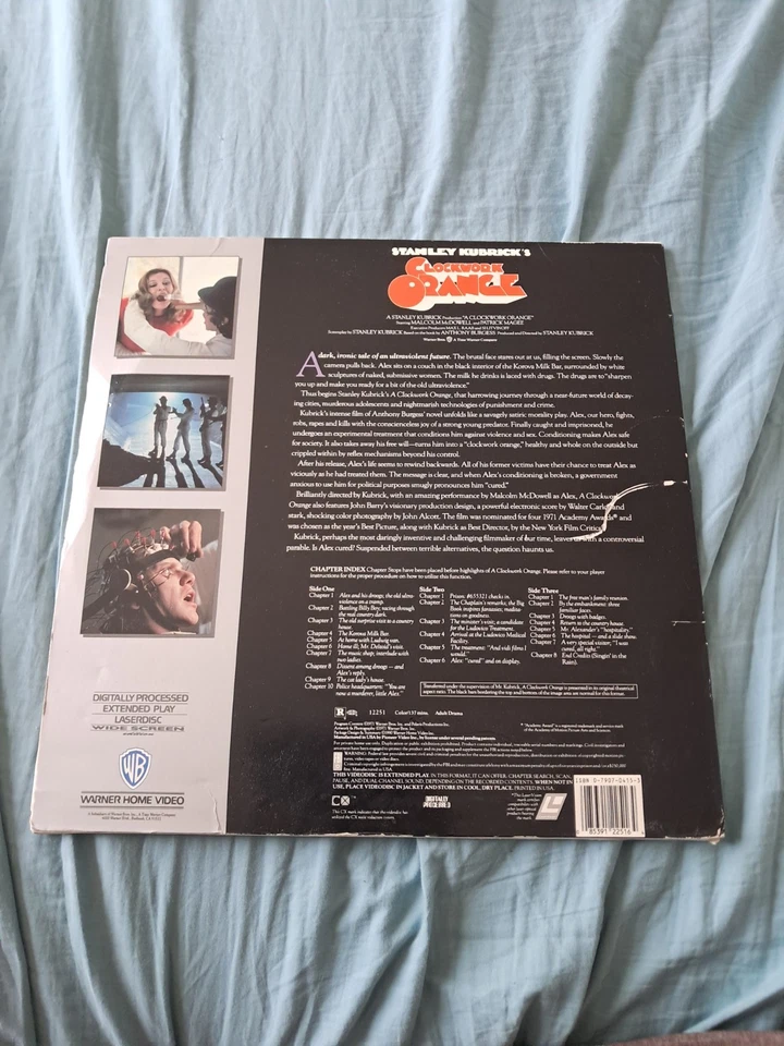 Stanley Kubrik A Clockwork Orange Laserdisc Autographed Malcom McDowell Foto 2 de 4