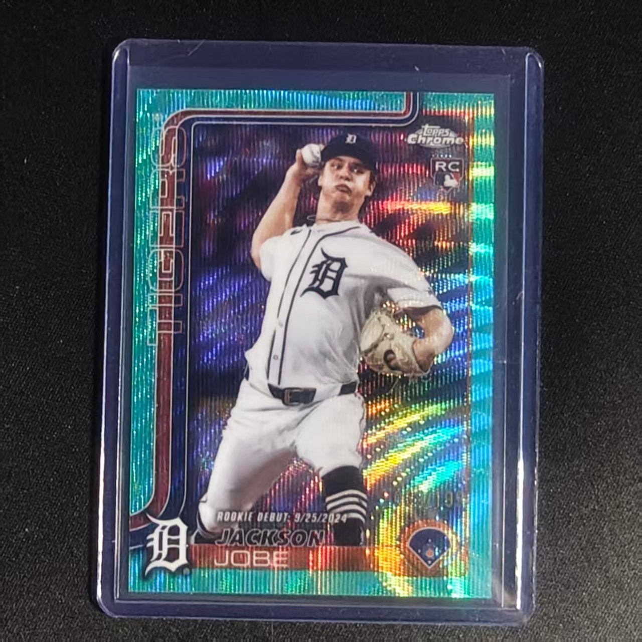 🧂YY 2025 TOPPS CHROME UPDATE BASEBALL DEBUT AQUA WAVE /199 RC JACKSON JOBE