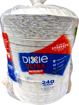 #ad Dixie Ultra Ultimate Strength 8 1 2quot; Paper Plate 240 Count $29.69