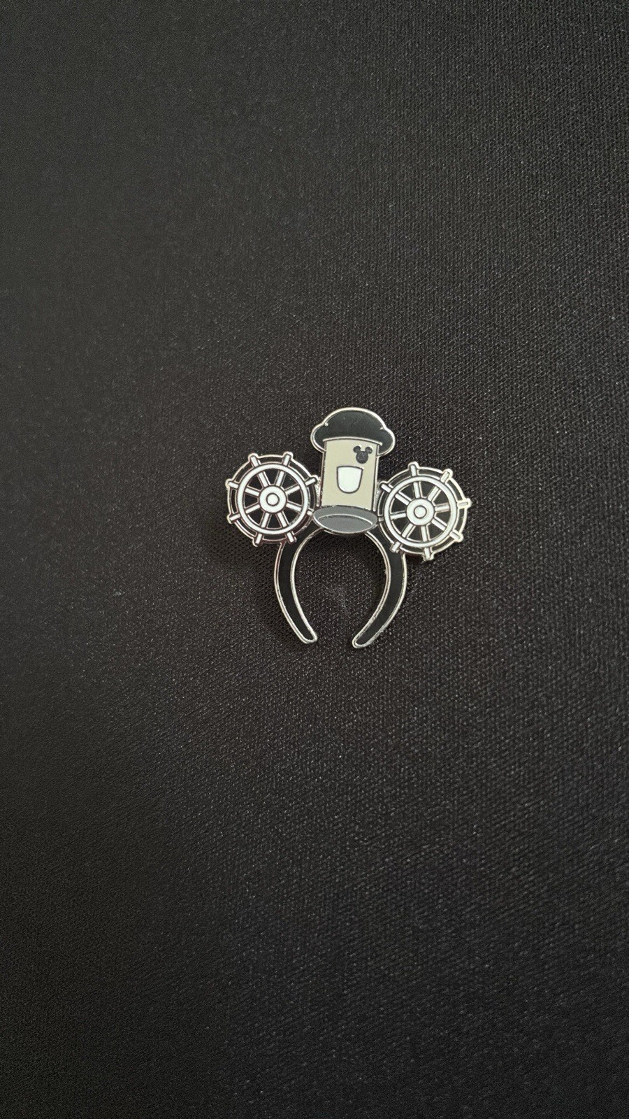 2025 Disneyland Hidden Disney Steamboat Willie Ear Headband Chaser Pin