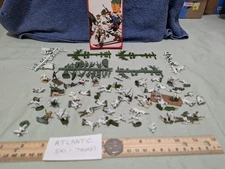 Atlantic Serie Export 111,ski troops,painted extras,vintage,plastic toy soldiers