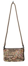 Sakroots Mini Purse Peace Love Song Heart Print Crossbody Jute