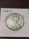 1918-S Liberty Walking Half Dollar (Free Shipping)
