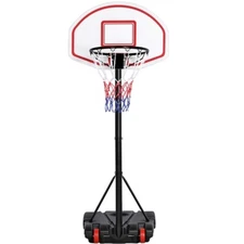 Basketball Hoop System Height Adjustable Basketball Stand 5-7ft for Kids, Used