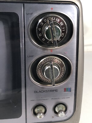 Vintage Toshiba Blackstripe TV 9