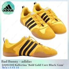 Bad Bunny x adidas Ballerina Bold Gold Core Black Gum JQ9230 Men's US4-14 NEW