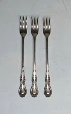1835 R. WALLACE SILVERPLATE Oyster Forks 6in