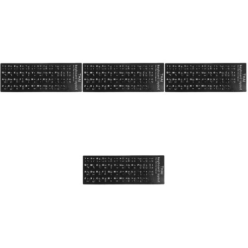 4 Count Thailändische Tastaturaufkleber Tastatur-Ersatzaufkleber
