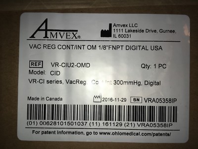 AMVEX VR-CIU2-OMD VAC REG CONT/INT OM 1/8'' FNPT DIGITAL USA