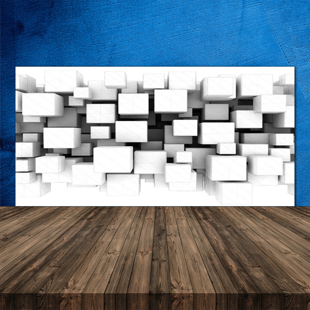 Crédence en verre abstrait 120x60 cm pour illuminer une cuisine ouverte contemporaine
