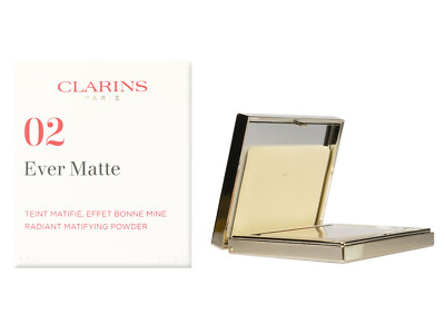Clarins Ever Matte Radiant Mattifying Powder 02 Transparent Medium 0.3 OZ