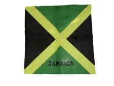22"x22" Jamaica Jamaican Flag Cotton Bandana 100D FABRIC
