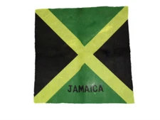 22"x22" Jamaica Jamaican Flag Cotton Bandana 100D FABRIC