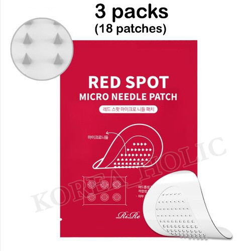 RIRE Red Spot Micro Needle 6 patches Anti Trouble Patch Korean Cosmetics NEW