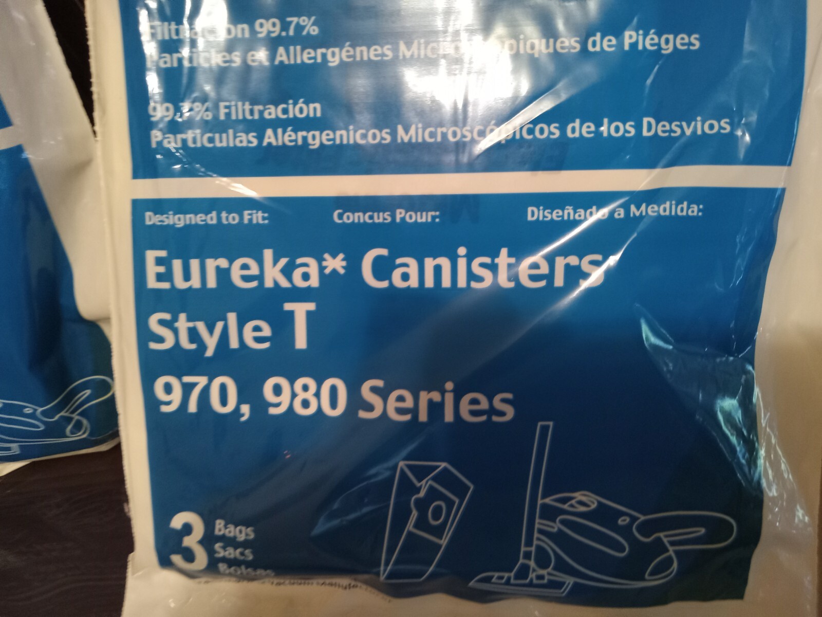 Eureka vacuum bags Style T by Envirocare 2 sets of 3 bags ea. (6 bags