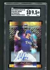 PAUL SKENES AUTO ROOKIE CARD 2023 PANINI ELITE EXTRA EDITION /60 SGC 9.5 10 AUTO