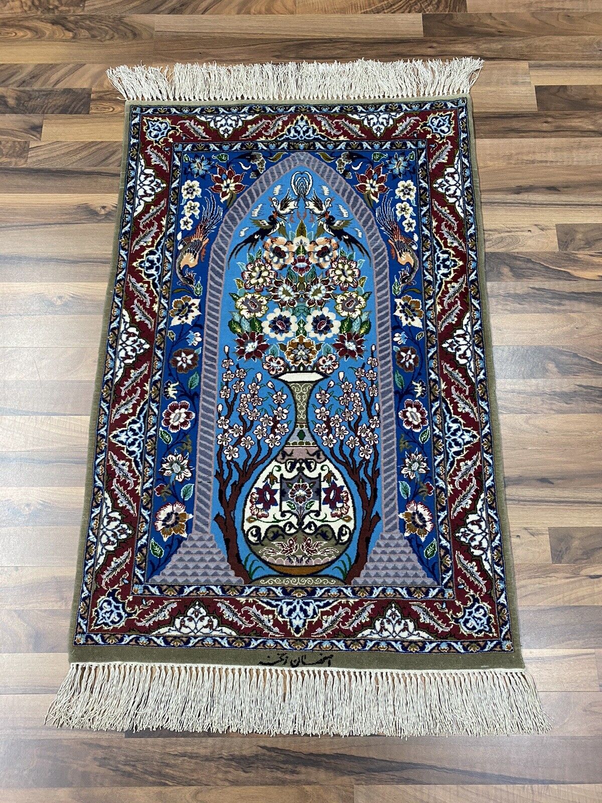  Isfahan 72 x 109 Handgeknüpft Orientteppich Carpet Rug 