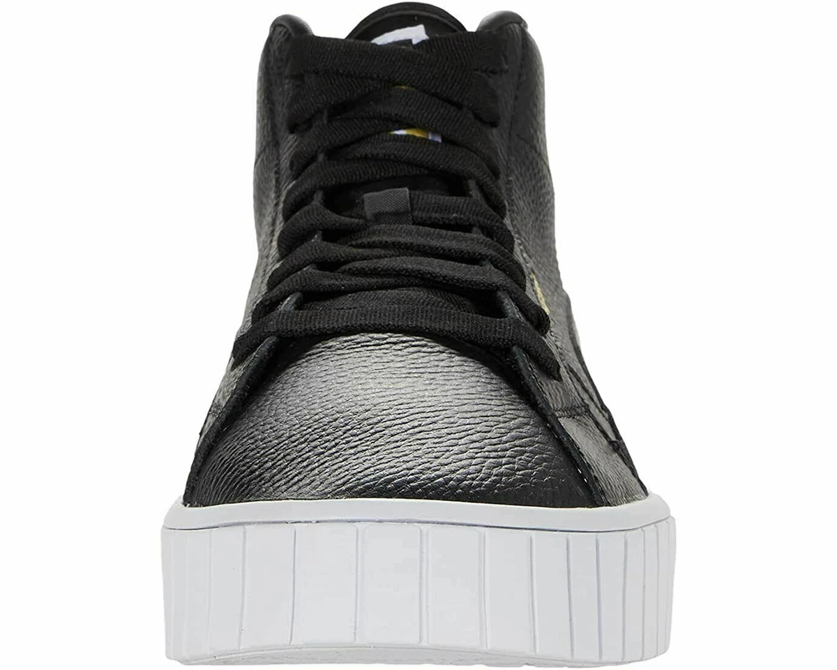 Puma Cali Star Mid Black / White Leather Lace Up Sneakers 38068303 | eBay