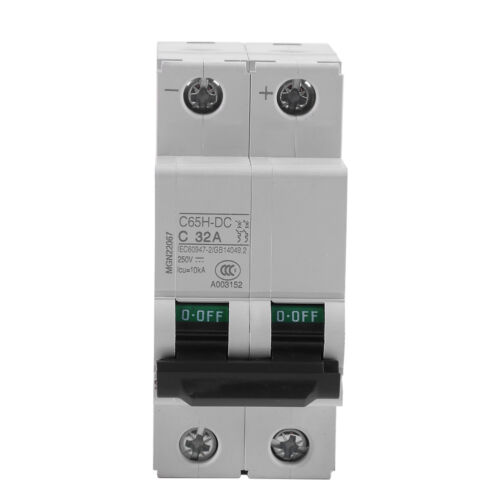 16A/32A/63A Circuit Breaker C65H-DC 2P 250V DC PV Solar Energy Switch Amps B - Picture 7 of 8