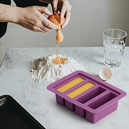 Silicone Butter Molds Tray with Lid,Large Butter Maker with Spatulas