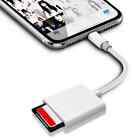Sd Card Reader for iPhone/iPad Lightning to Sd Adapter iOs 9-15 Plug & Play