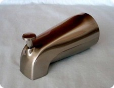 Diverter Spout, Front Diverter, 1/2" IPS Nose Mount, Satin Nickel 14130