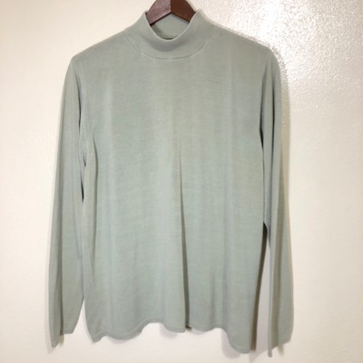 august silk mock turtleneck