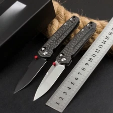 6.5'' New M390 Blade Carbon Fiber Handle AXIS Lock Folding Pocket Knife VTF485