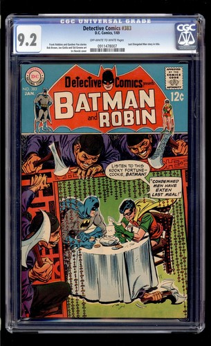 Detective Comics #383 1969 CGC 9.2 NM- OW/W High Definition Scans**