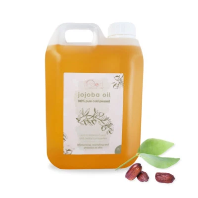 PEARL NATURAL OILS Jojoba Oil 100% Pure Golden - Cold Pressed, Carrier, Massage Oil 100ml - 20 lt