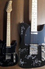 ROLLING STONES signed ELECTRIC guitar MICK JAGGER~KEITH RICHARDS~WYMAN~WOOD+bonu
