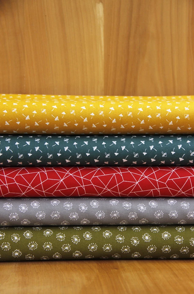 Baumwolldruck Meterware Pilze - Baumwollstoff bedruckt ÖkoTex 100 - 25 x 144cm - Bild 2 von 2