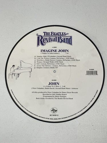 THE BEATLES REVIVAL BAND - IMAGINE JOHN 1991 LP - Imagen 2 de 2
