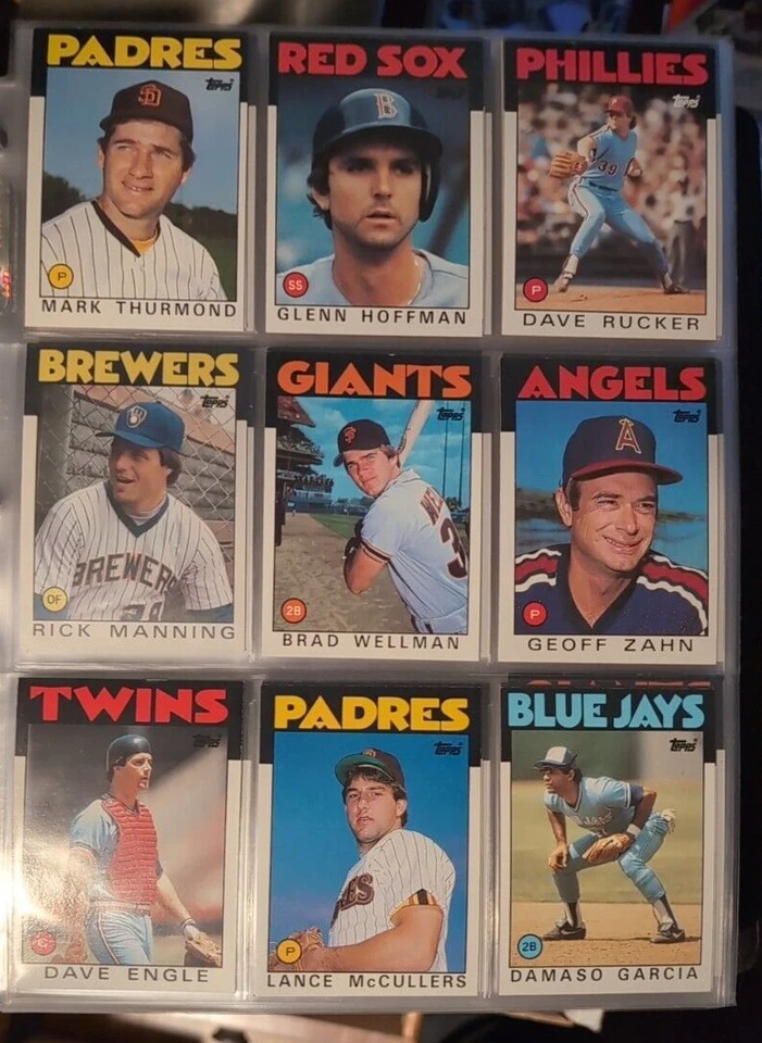 1986 Topps base cards 1-200 Pick from drop down list - Image 2 of 2