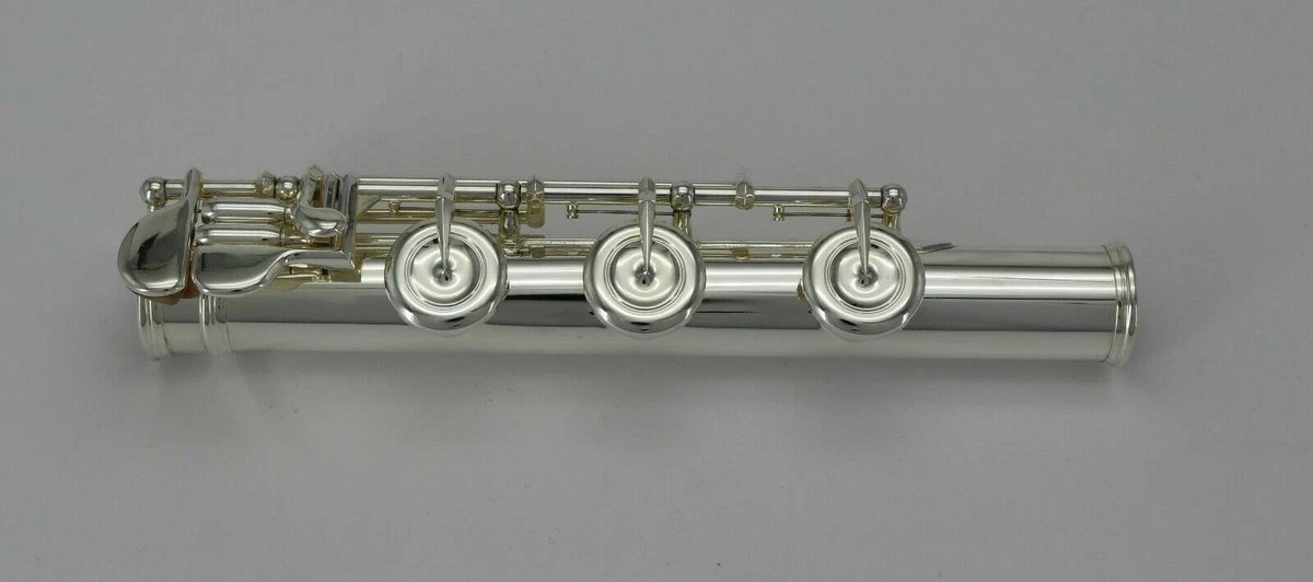 Joliann411SEB Sterling Silver Flute Head B Tail, Tube Body Silver Plated Flute