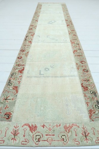 Patchwork Runner Rug, Vintage Hallway Rug, Aisle Runner, Carpet Runner 32"X139"