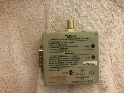 TWO Cabletron Tms-3 TMS3 Ethernet / IEEE Transceiver Units 802.3-Free U.S. Ship