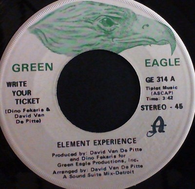 Rare Modern Soul 45 Element Experience Write your ticket Green Eagle 314