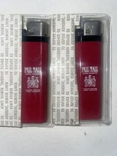 Two Pack Vintage Pall Mall Cigarette Lighters Scripto Never Used
